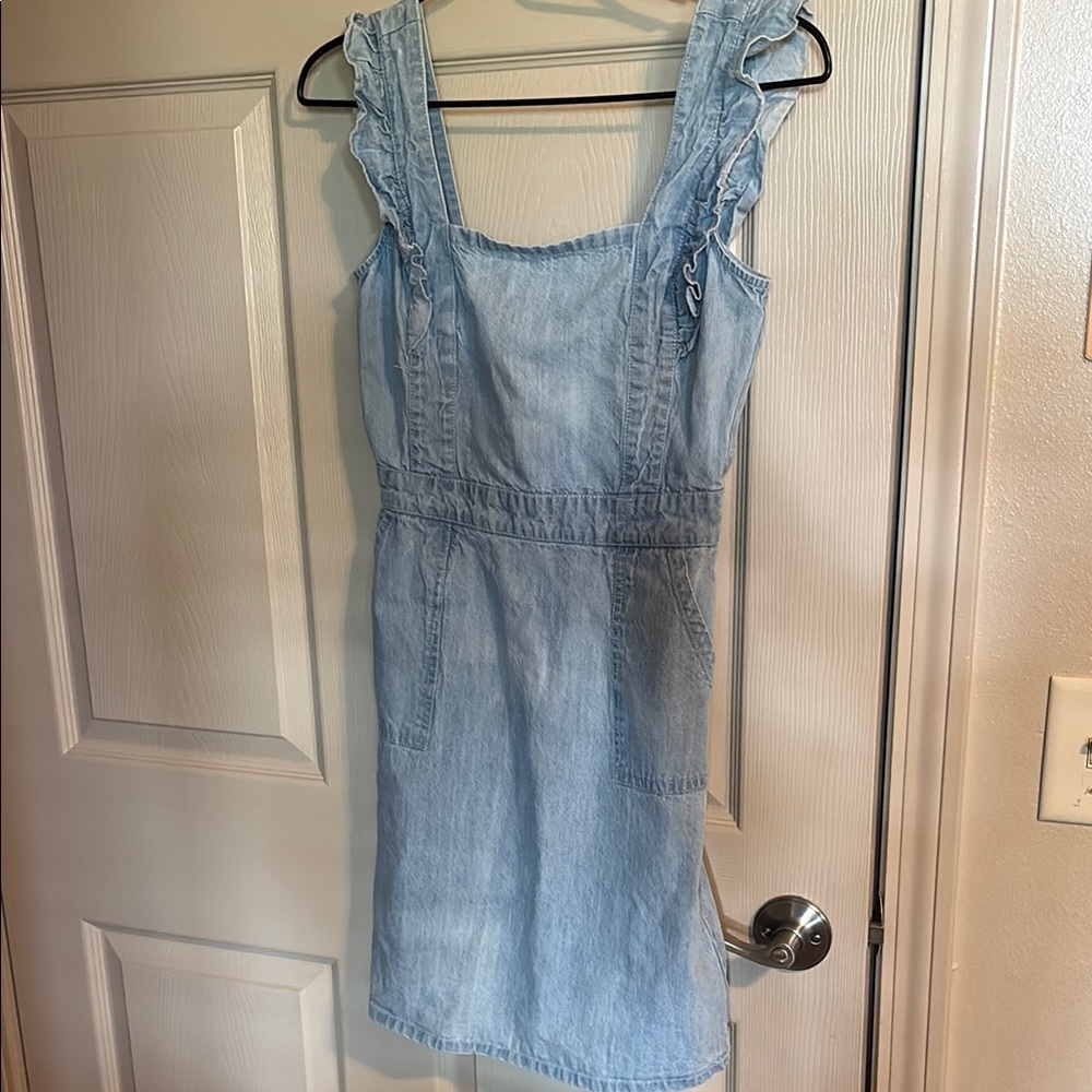 Japna Light Blue Mini Dress